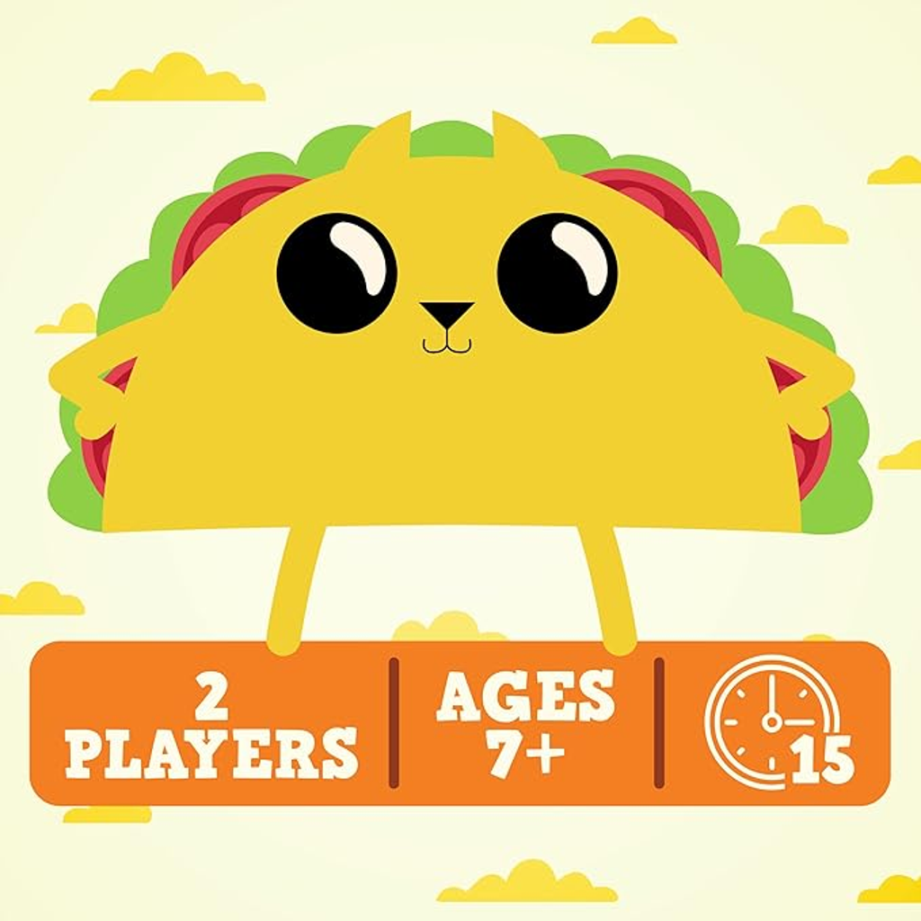 Tacocat Spelled Backwards: 2-Player Card Game by Exploding Kittens