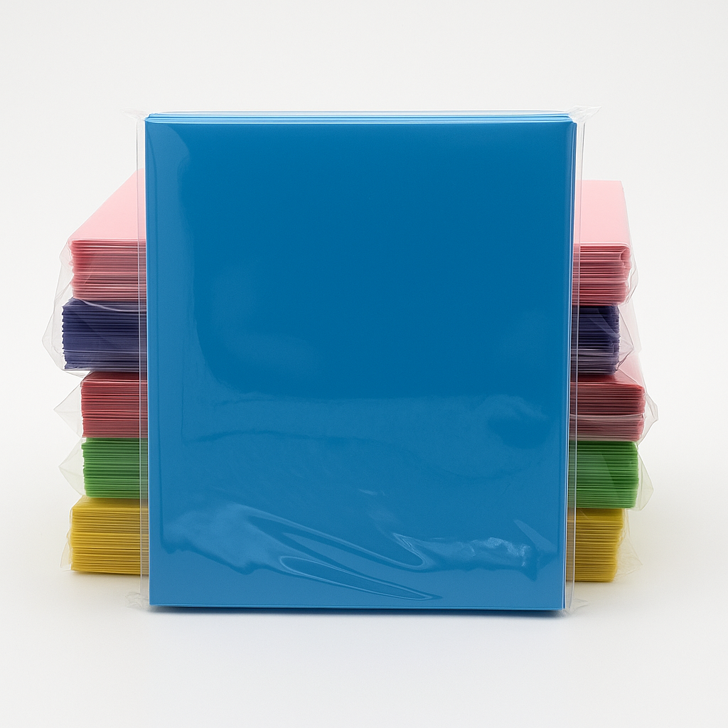 Matte Finish Card Sleeves – Coloured Backs, Crystal Clear Fronts | Acid Free, PVC Free Protection for Pokémon, MTG, Lorcana & Star Wars Cards