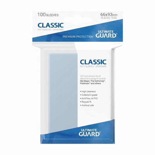Ultimate Guard Sleeves CDU — Standard Size (20 × 100ct, 2,000 Sleeves)