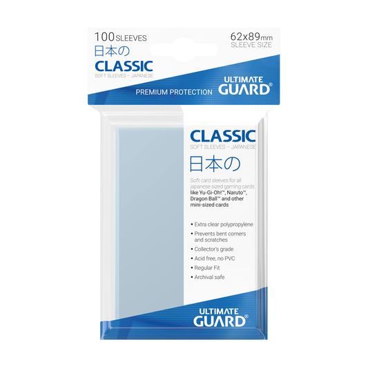 Ultimate Guard Sleeves CDU — Japanese Size (20 × 100ct, 2,000 Sleeves)