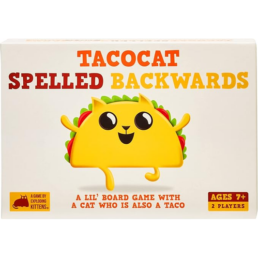 Tacocat Spelled Backwards: 2-Player Card Game by Exploding Kittens
