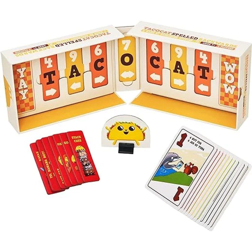 Tacocat Spelled Backwards: 2-Player Card Game by Exploding Kittens