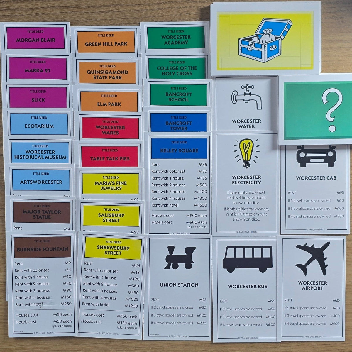 Authentic Monopoly Cards | Crafts Fancy Dress | Official Game Parts