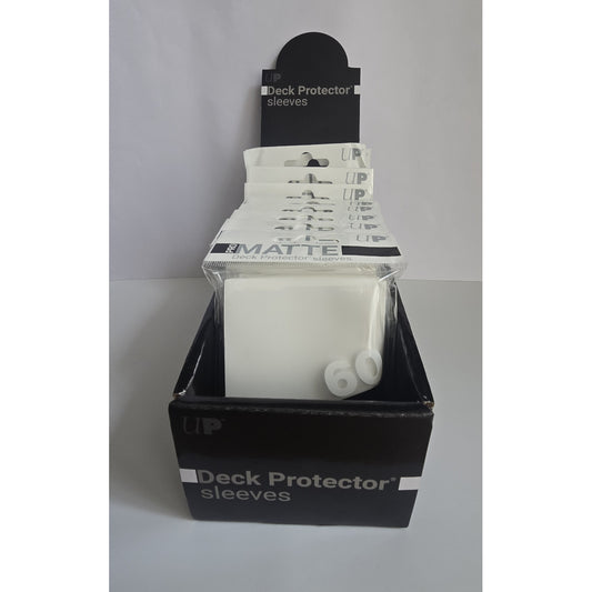 Ultra Pro White Matte Sleeves CDU (10 × 60 Pack, 600 Sleeves)