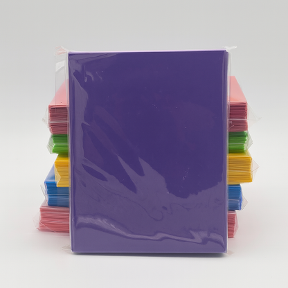 Matte Finish Card Sleeves – Coloured Backs, Crystal Clear Fronts | Acid Free, PVC Free Protection for Pokémon, MTG, Lorcana & Star Wars Cards