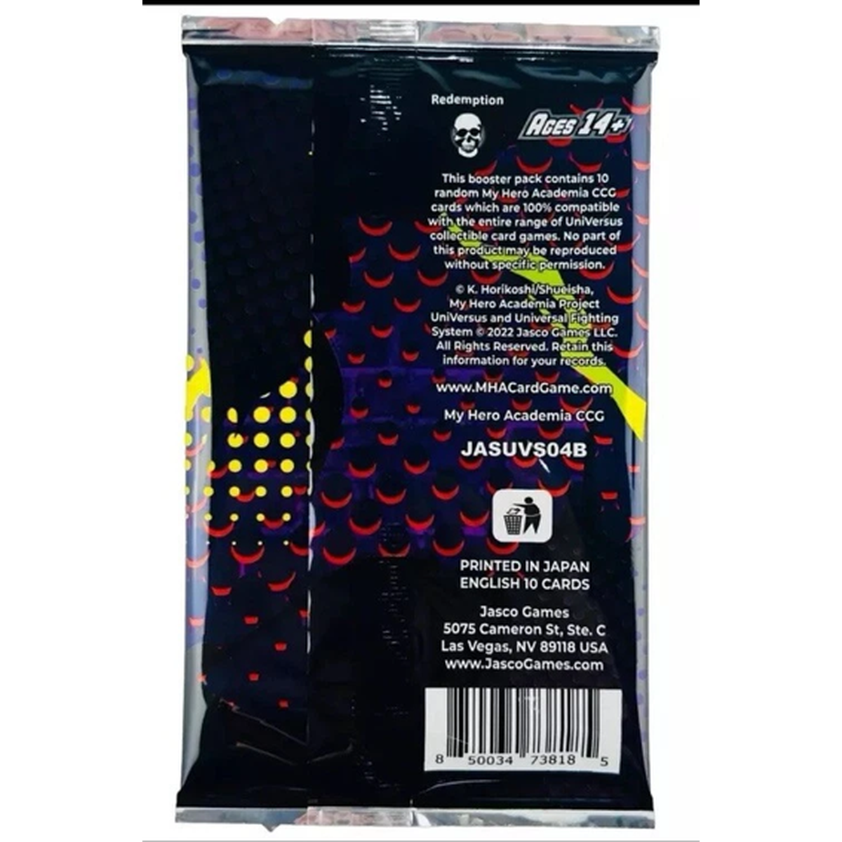 My Hero Academia League of Villains Booster Pack