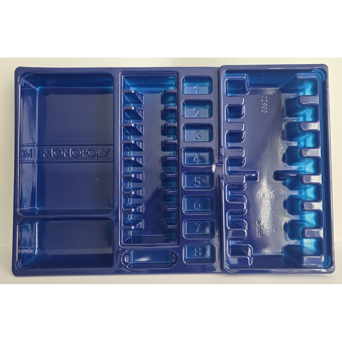 Blue Monopoly Bankers Tray