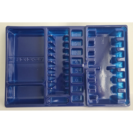 Blue Monopoly Bankers Tray