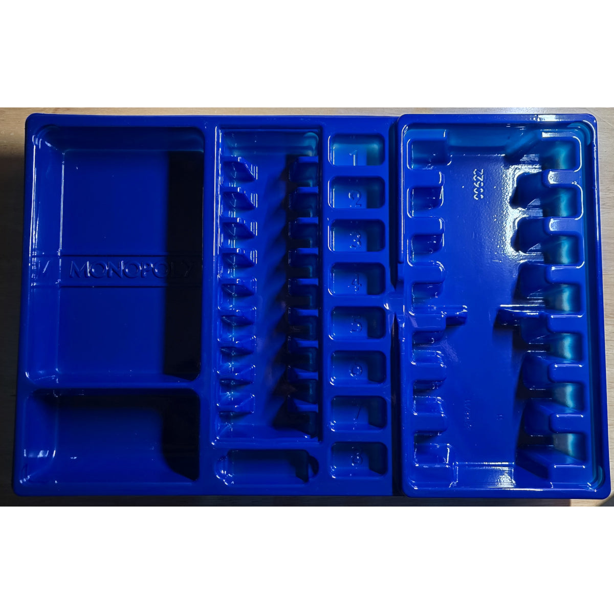 Blue Monopoly Bankers Tray