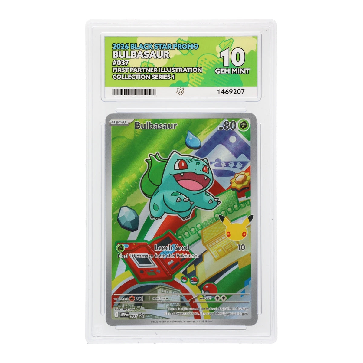 Kanto Starter Trio #037–039 2026 Black Star Promos – ACE 10 Gem Mint Sequential