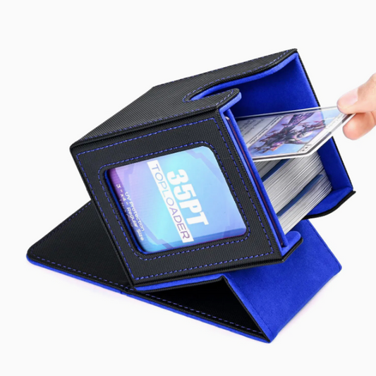 Premium PU Leather Magnetic Deck Box with Display Window