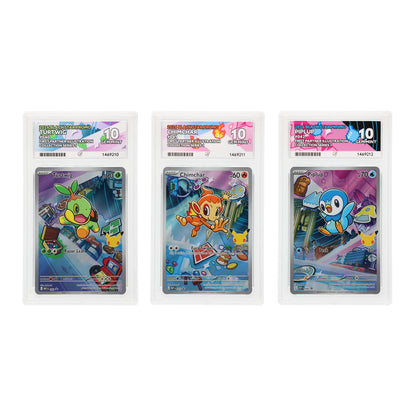 Sinnoh Starter Trio #040–042 2026 Black Star Promos – ACE 10 Gem Mint Sequential