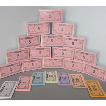 Monopoly Money – Full Set of Replacement Notes | Official Sealed Game Parts