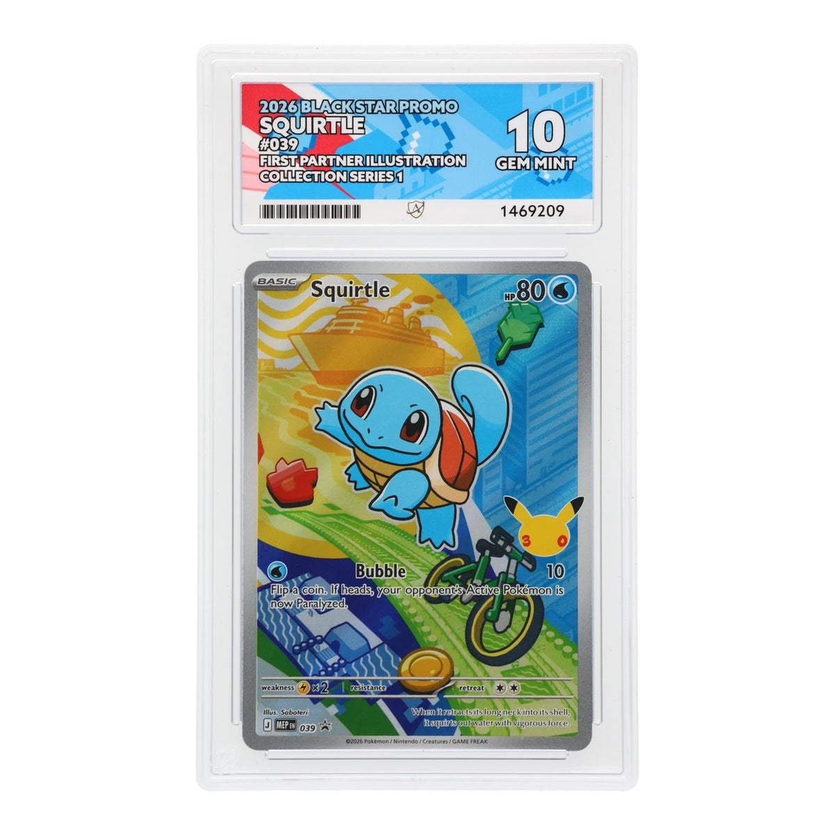Kanto Starter Trio #037–039 2026 Black Star Promos – ACE 10 Gem Mint Sequential